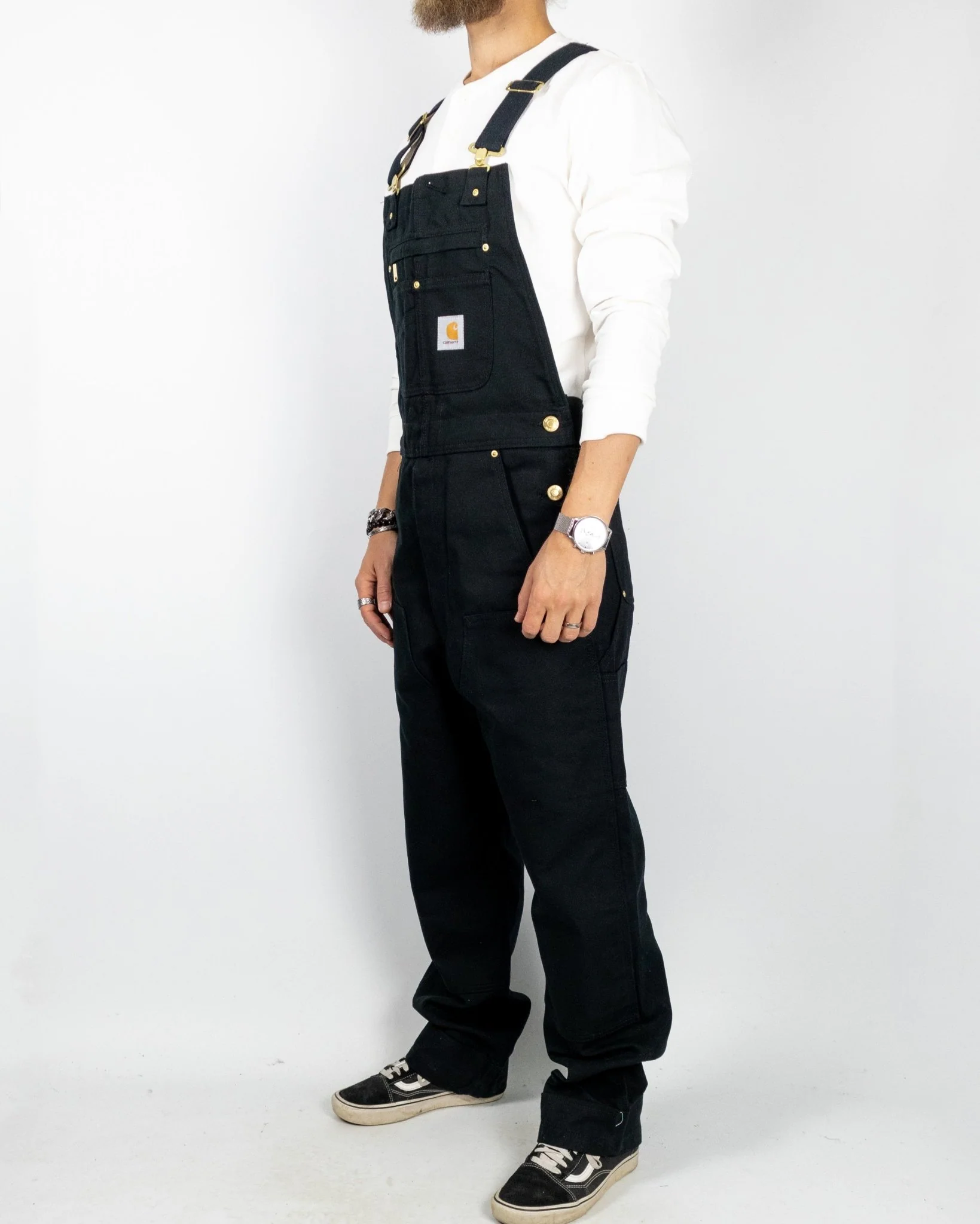 Carhartt Workwear - Hänglsebyxor - Bib Overall - Svart - Image 3