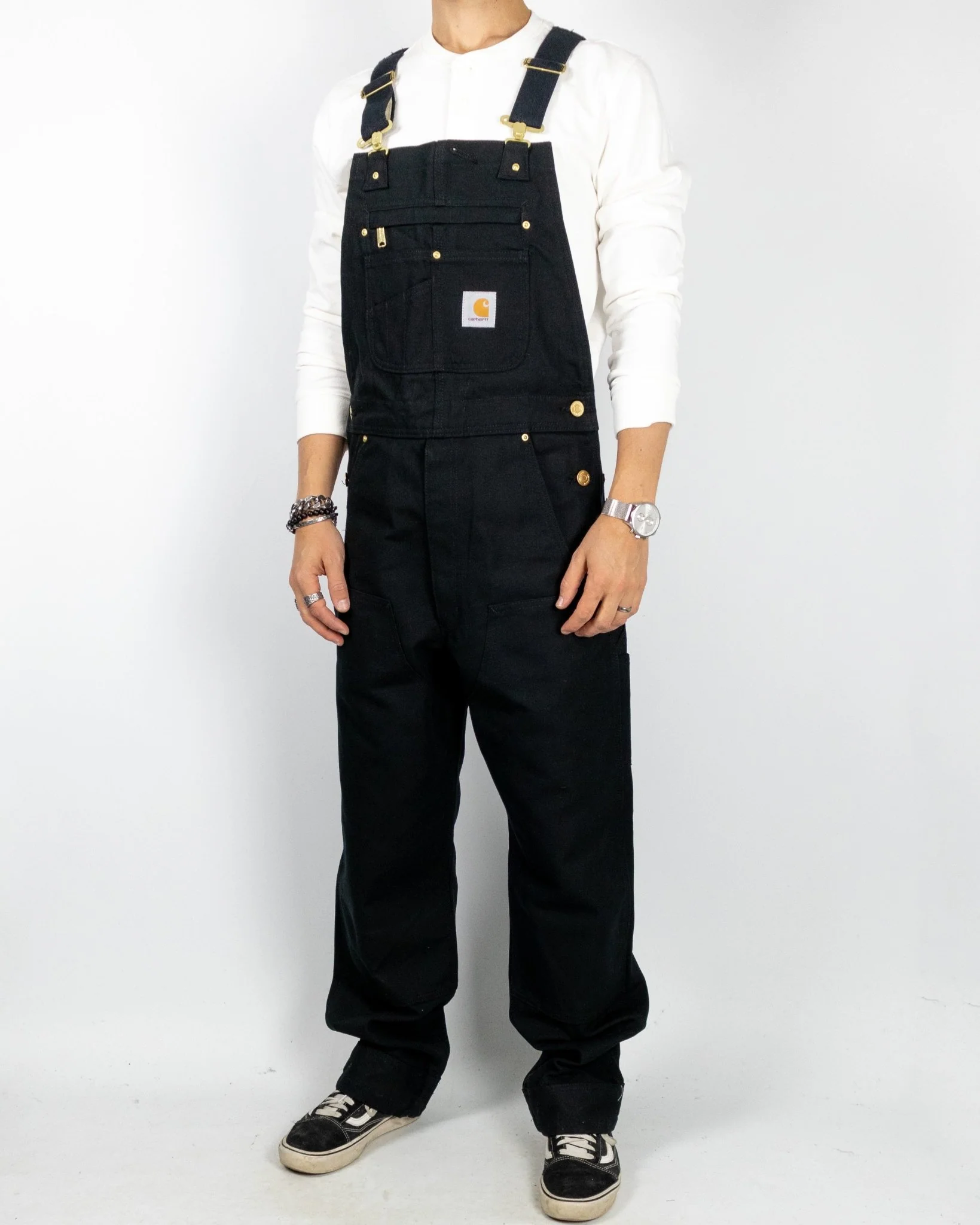 Carhartt Workwear - Hänglsebyxor - Bib Overall - Svart - Image 4