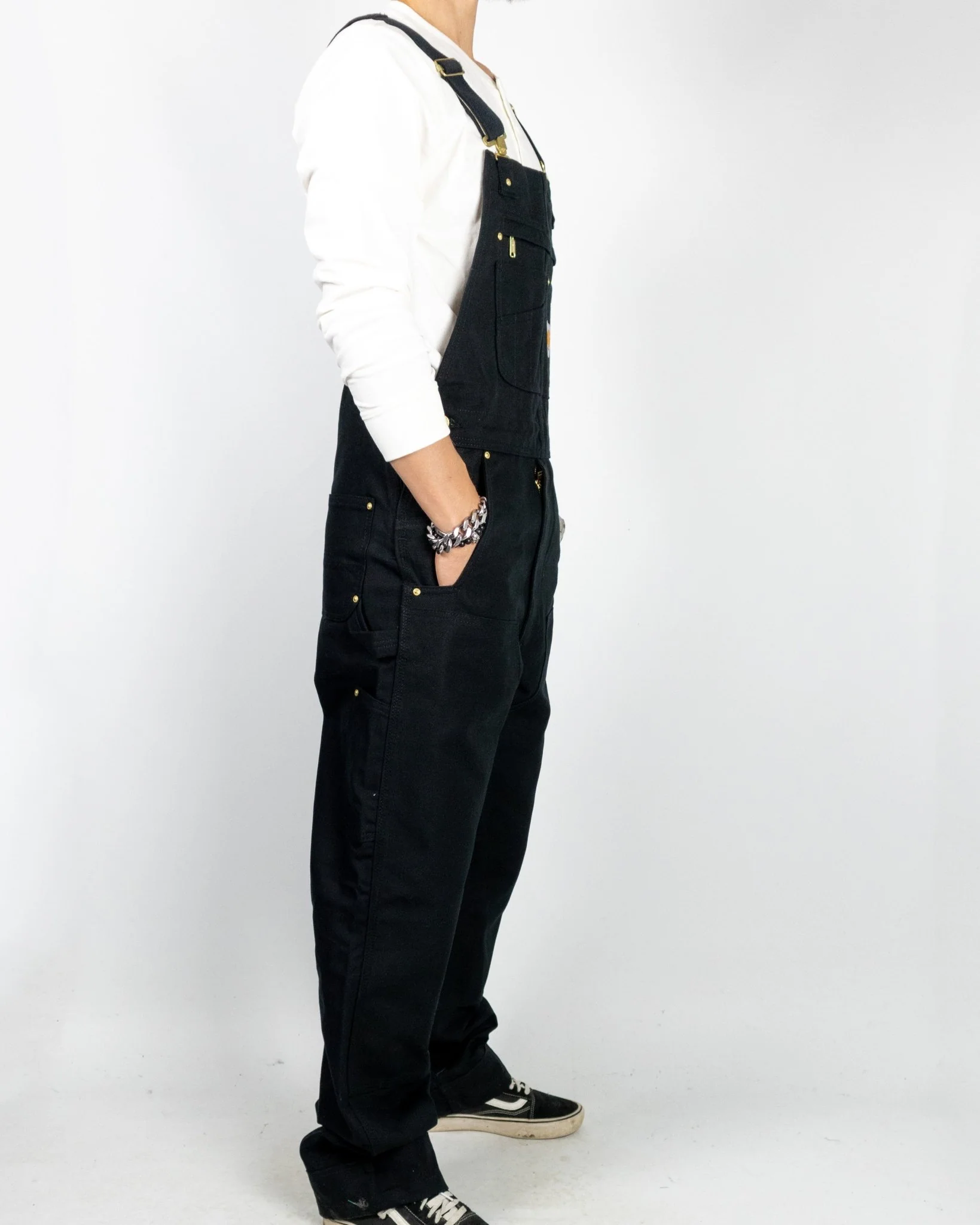 Carhartt Workwear - Hänglsebyxor - Bib Overall - Svart - Image 5