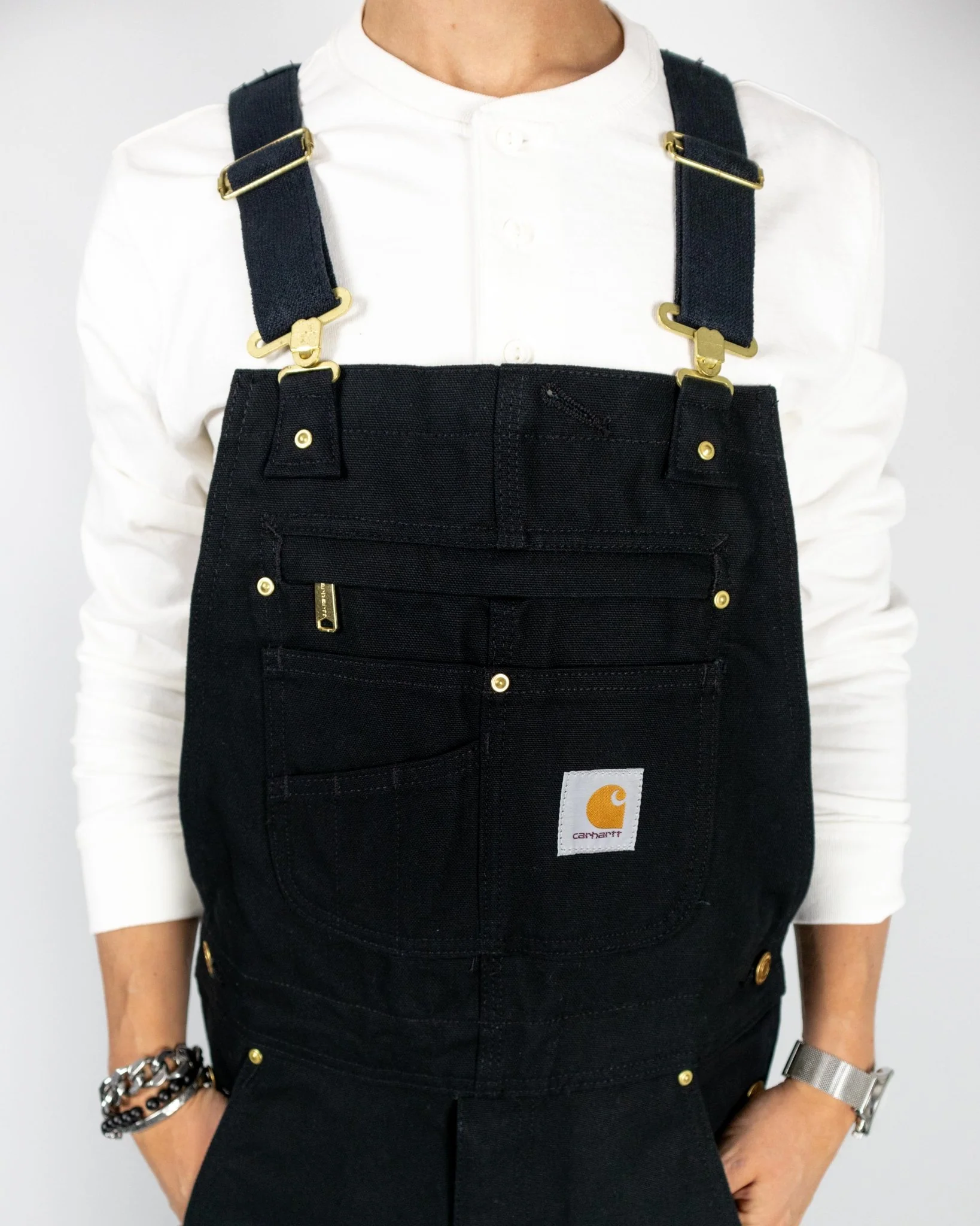 Carhartt Workwear - Hänglsebyxor - Bib Overall - Svart - Image 6