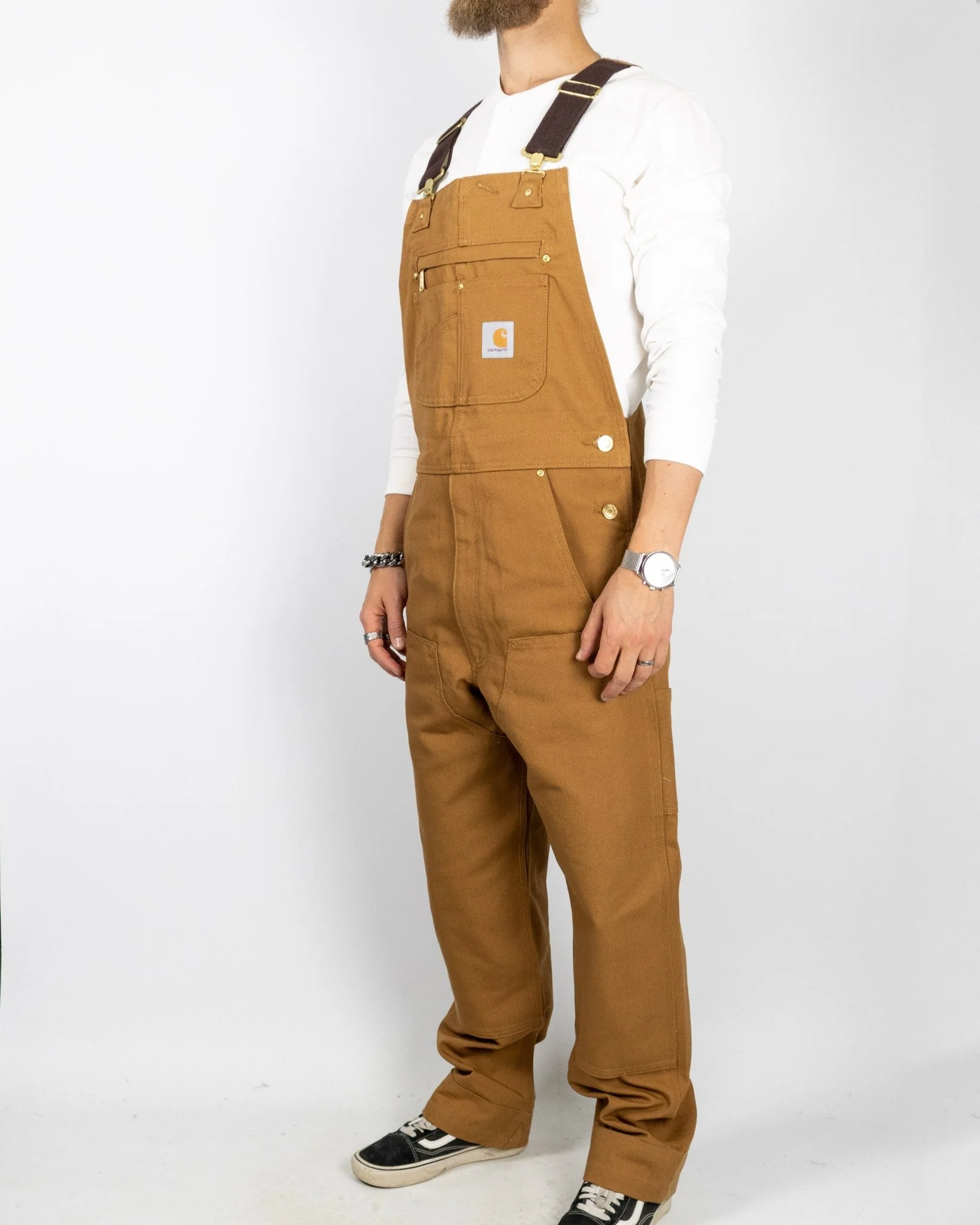 Carhartt - Hängslebyxor - Bib Overall - Carhartt Brown - Image 3
