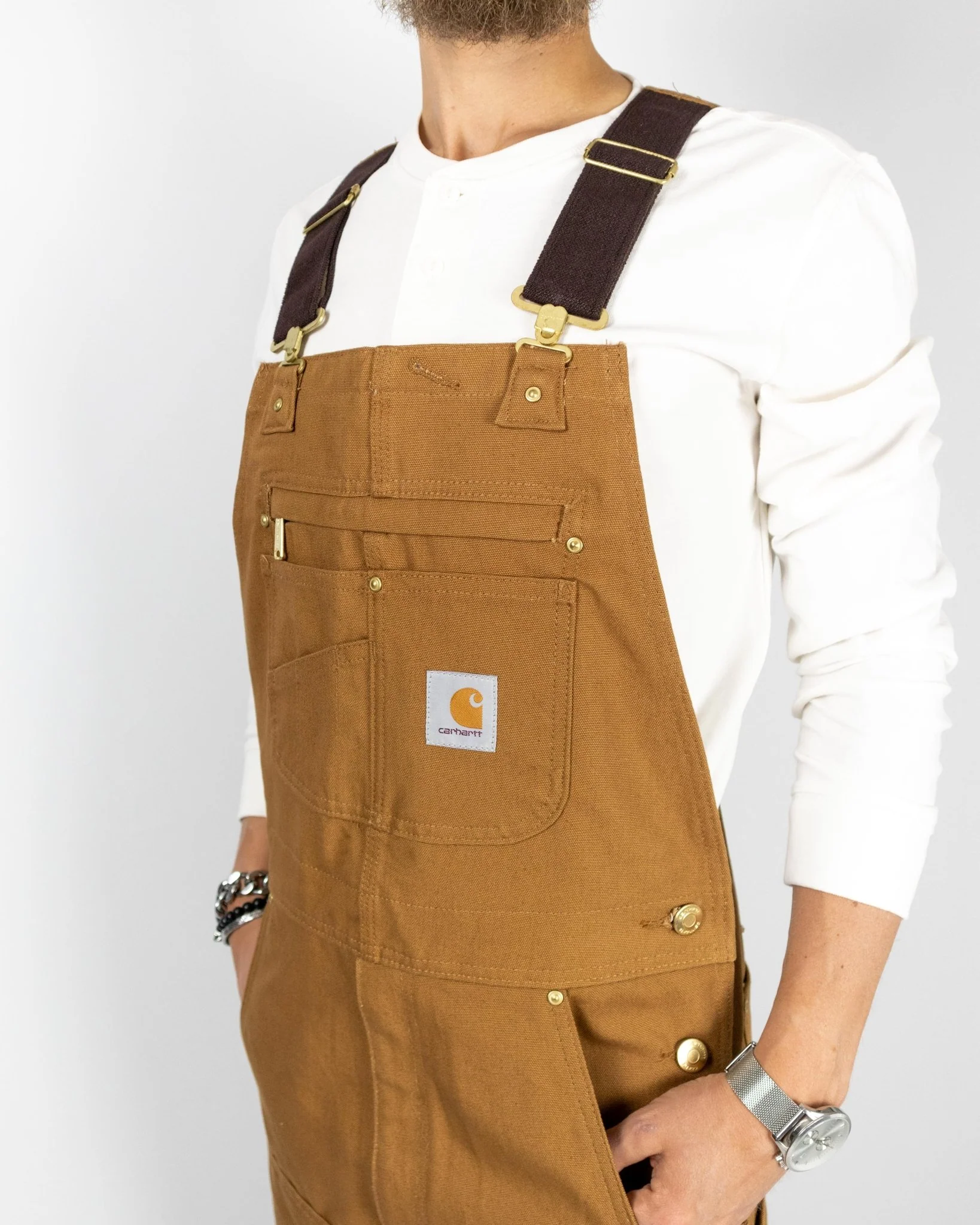 Carhartt - Hängslebyxor - Bib Overall - Carhartt Brown - Image 6