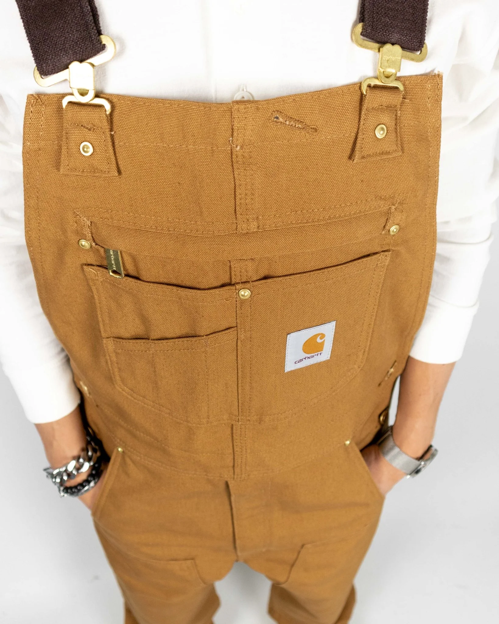 Carhartt - Hängslebyxor - Bib Overall - Carhartt Brown - Image 8