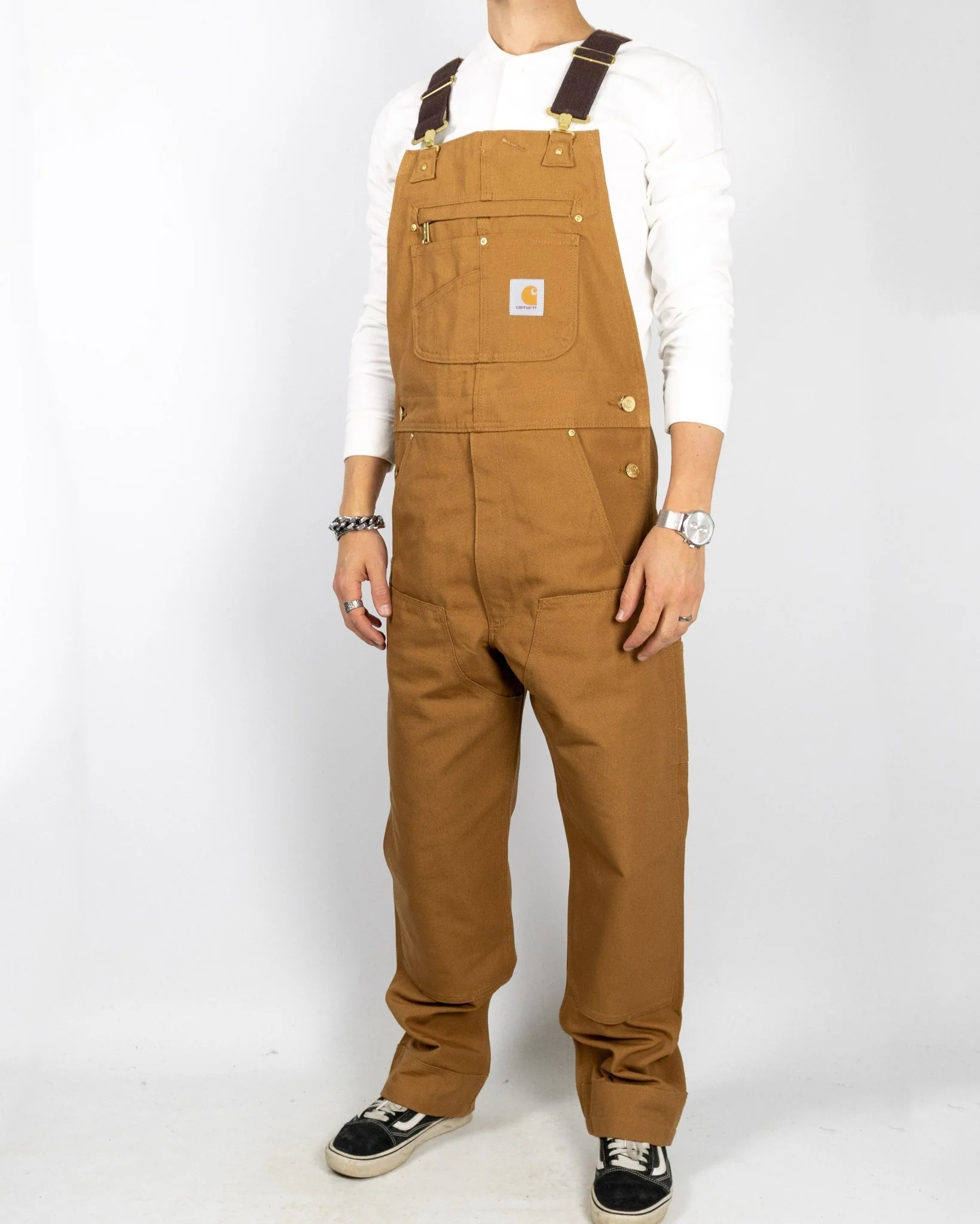 Carhartt - Hängslebyxor - Bib Overall - Carhartt Brown - Image 9