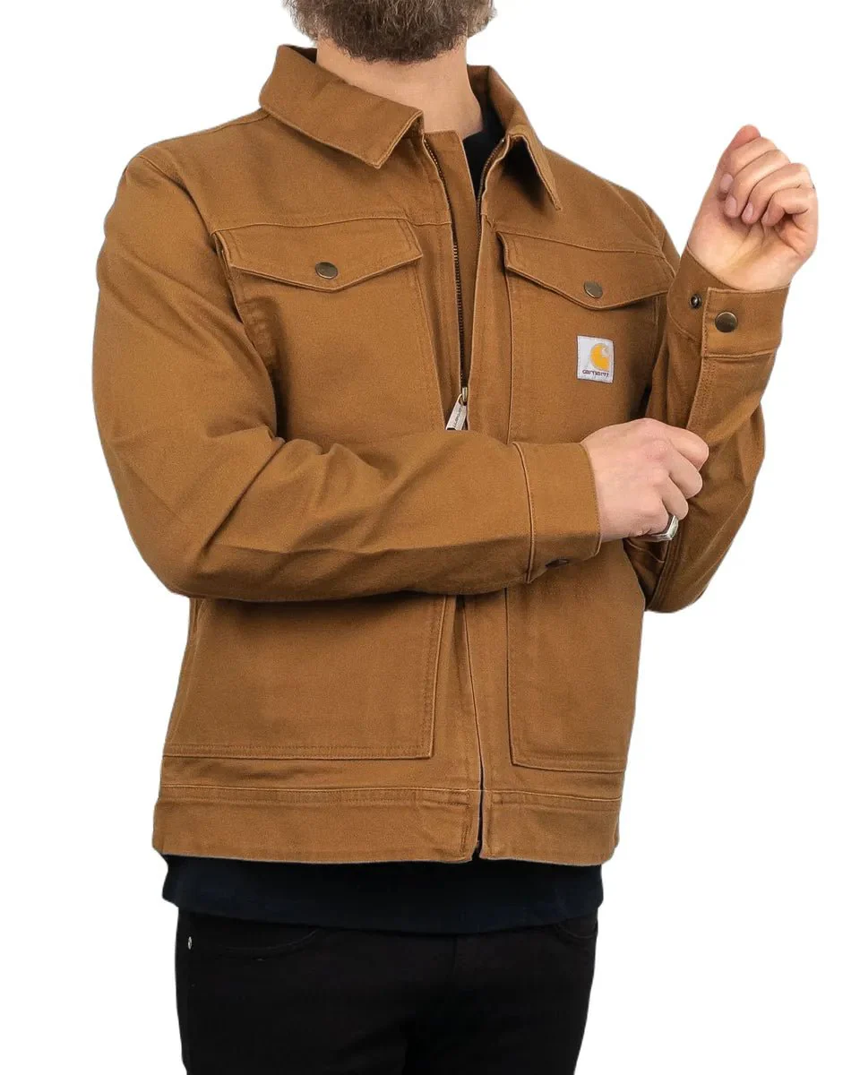 Carhartt - Canvas Jacka Ofodrad - Relaxed Fit Duck Canvas - Brun - Image 3