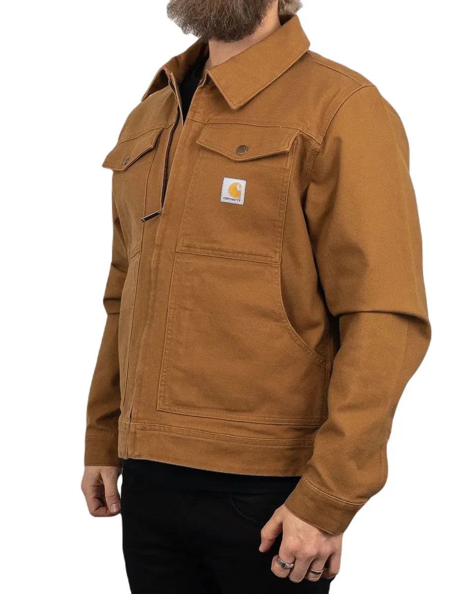 Carhartt - Canvas Jacka Ofodrad - Relaxed Fit Duck Canvas - Brun - Image 5