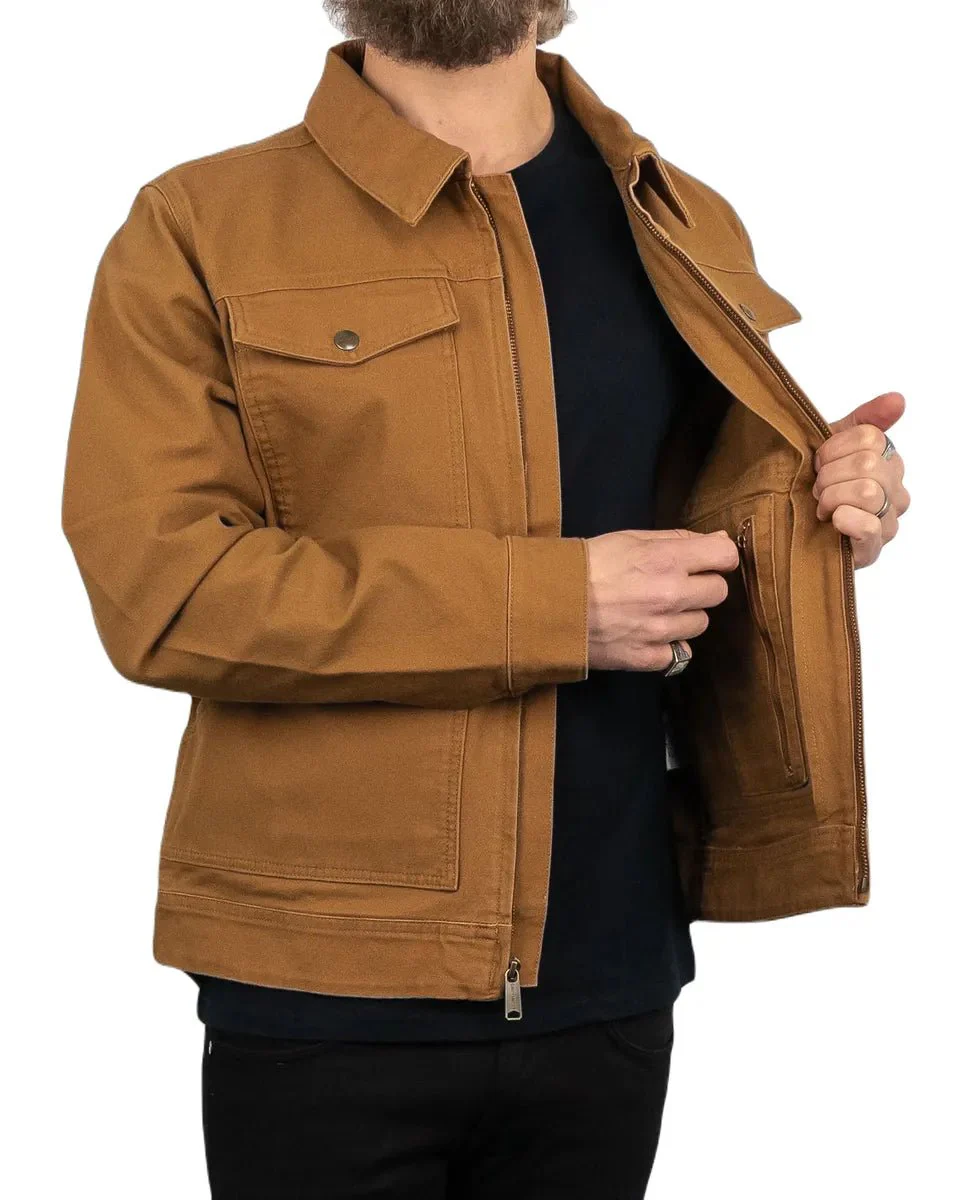 Carhartt - Canvas Jacka Ofodrad - Relaxed Fit Duck Canvas - Brun - Image 7