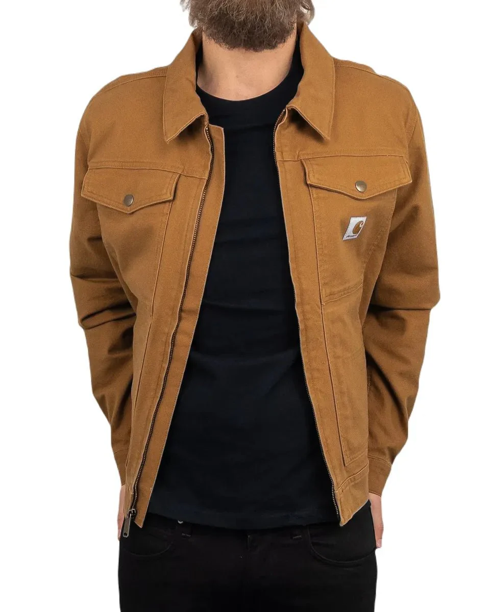 Carhartt - Canvas Jacka Ofodrad - Relaxed Fit Duck Canvas - Brun - Image 8