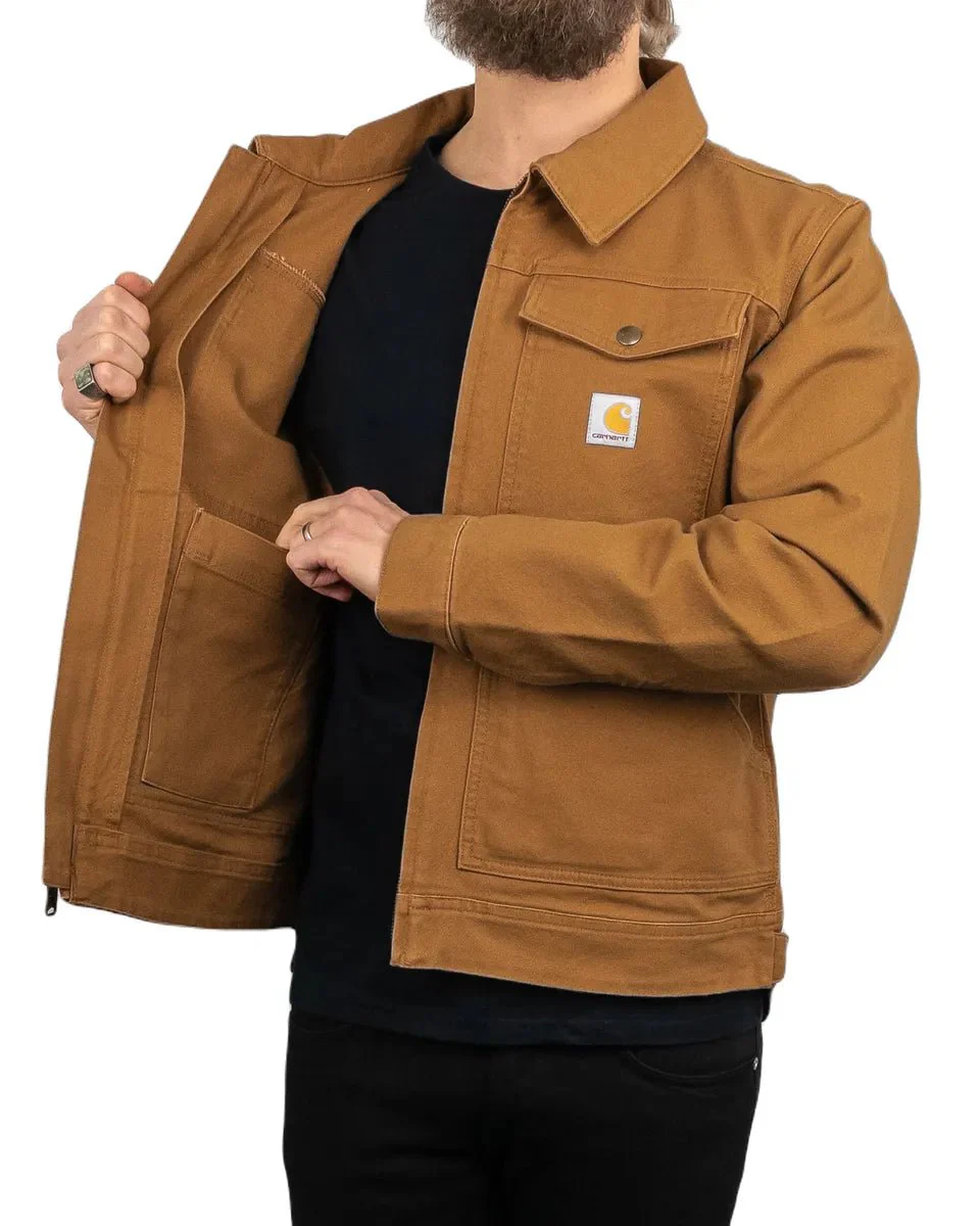 Carhartt - Canvas Jacka Ofodrad - Relaxed Fit Duck Canvas - Brun - Image 9