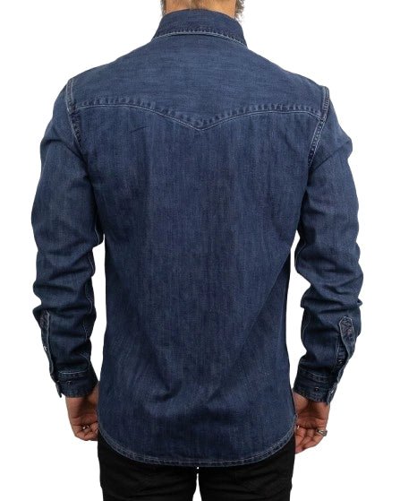 Carhartt - Denim Skjorta med Tryckknappar - Wyatt - Blå - Image 2