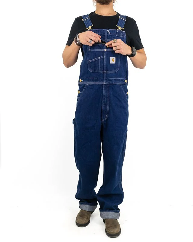 Carhartt - Hängselbyxa Denin - Denim BIB - Image 5