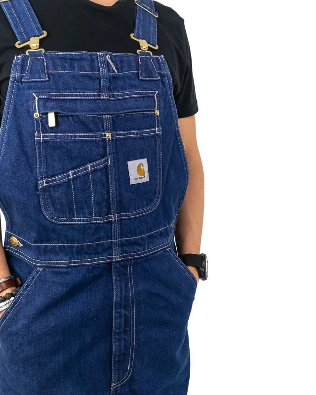 Carhartt - Hängselbyxa Denin - Denim BIB - Image 6