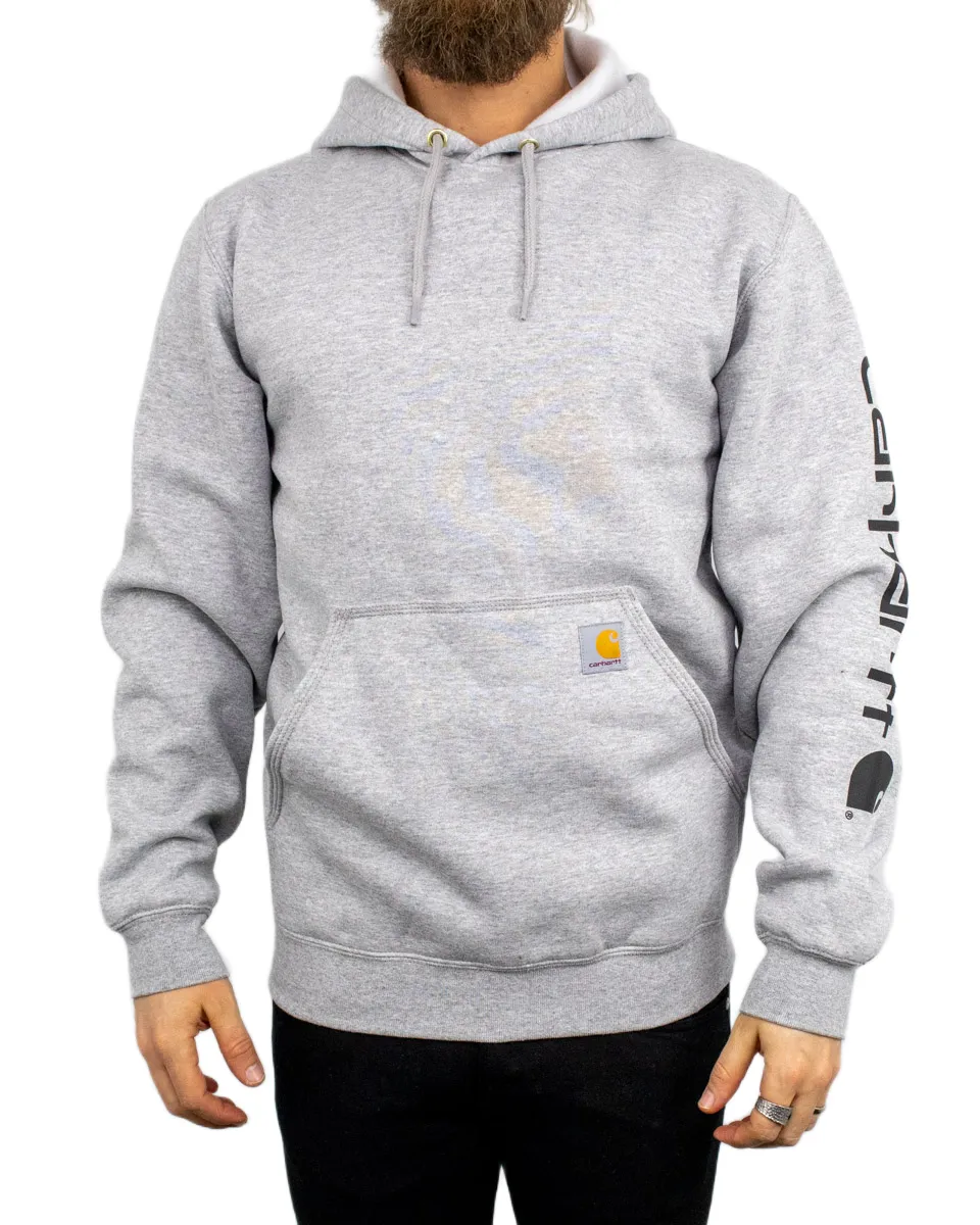 Carhartt - Hoodie - Sleeve Logo - Ljusgrå - Image 2