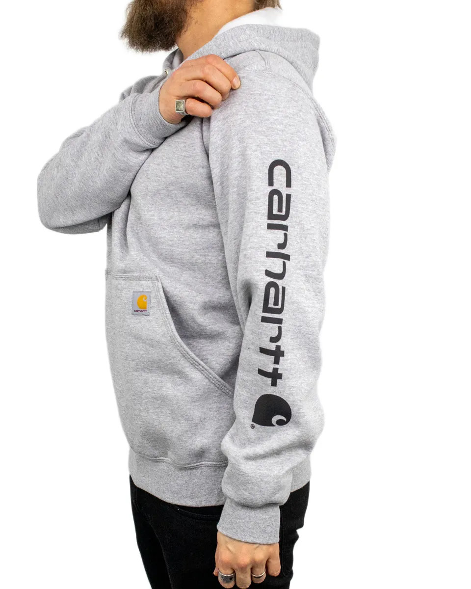 Carhartt - Hoodie - Sleeve Logo - Ljusgrå - Image 3