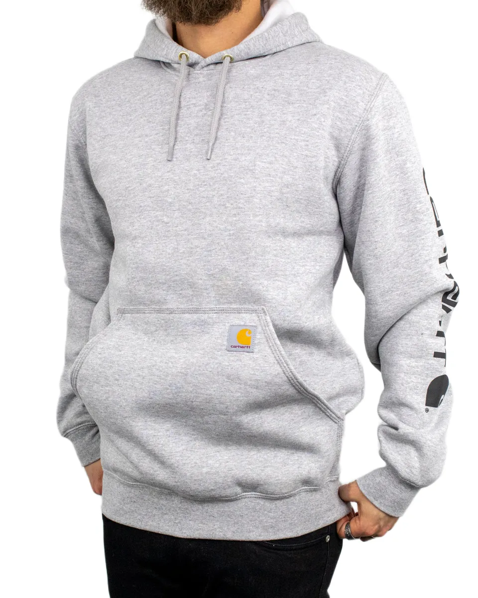 Carhartt - Hoodie - Sleeve Logo - Ljusgrå - Image 5