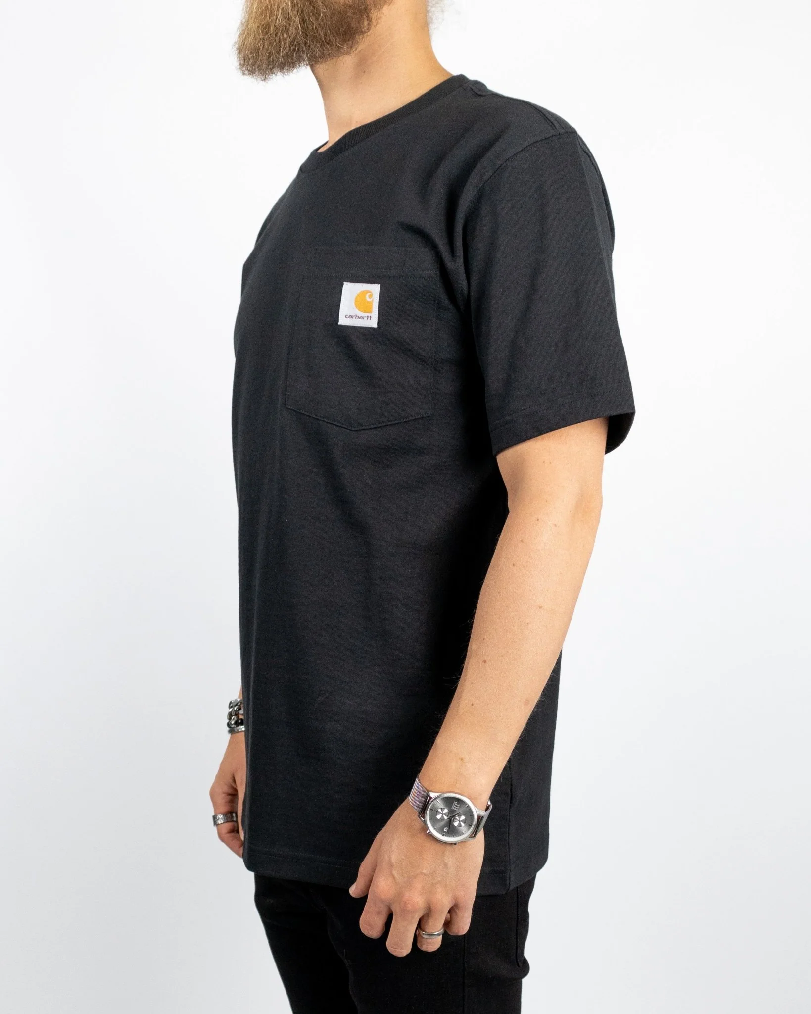 Carhartt - K87 Workwear Pocket Tee Black - Image 3