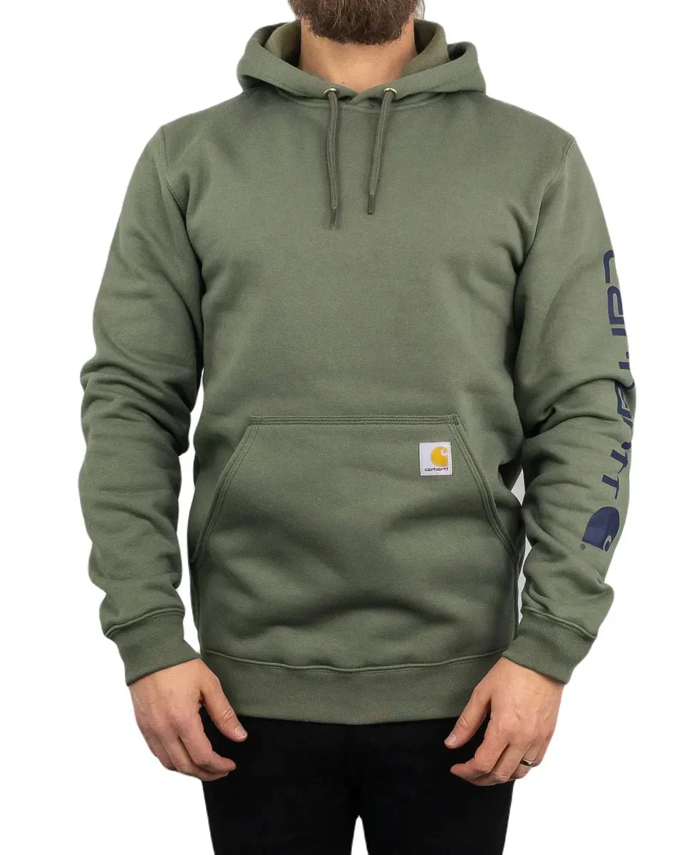 Carhartt - Luvtröja - Sleeve Logo - Olivgrön - Image 4