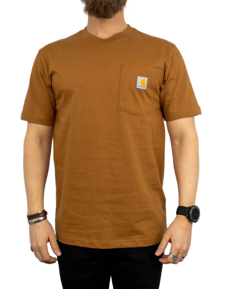 Carhartt - Pocket T-Shirt - K87 - Brun - Image 2