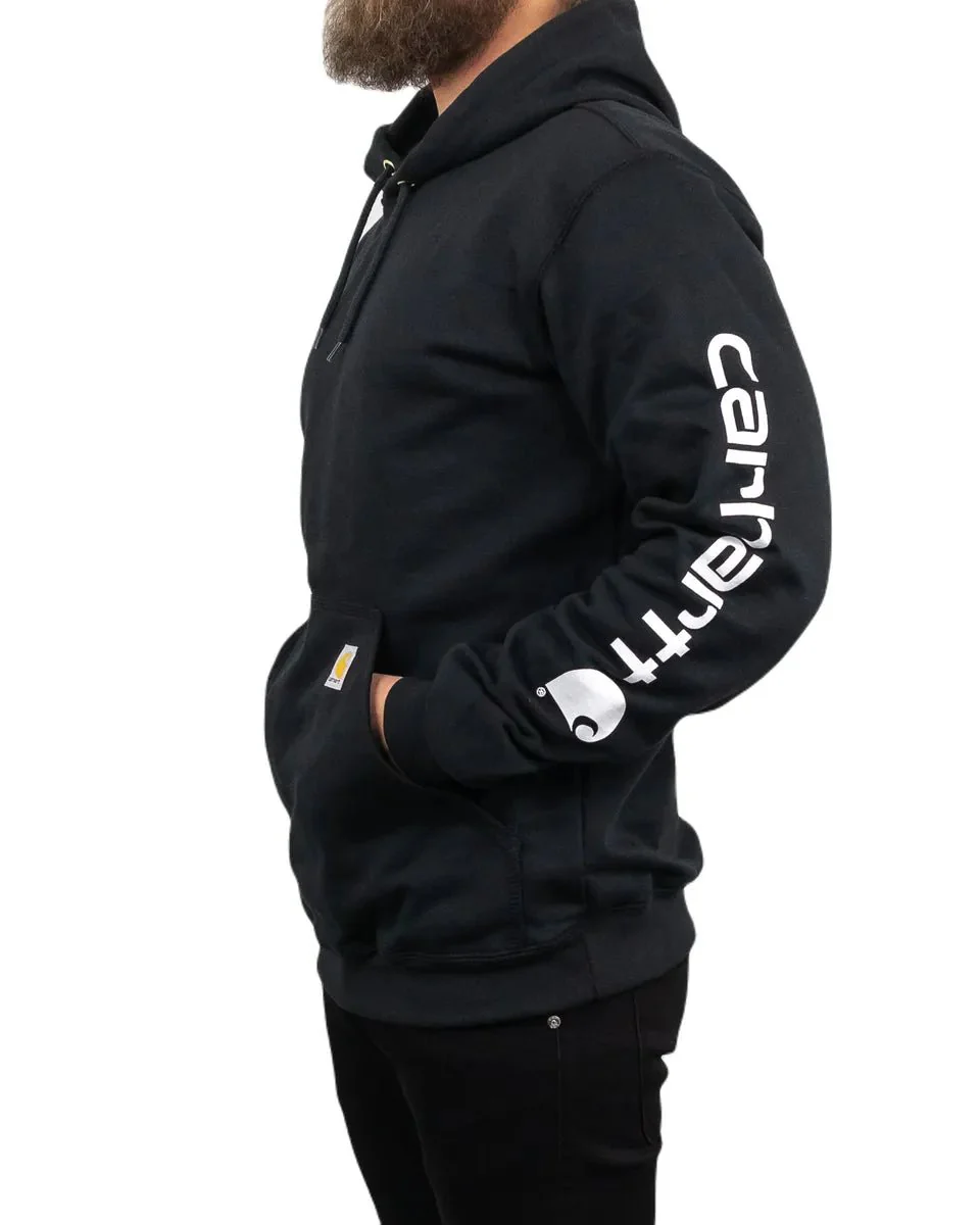 Carhartt - Sleeve logo Hood - Svart