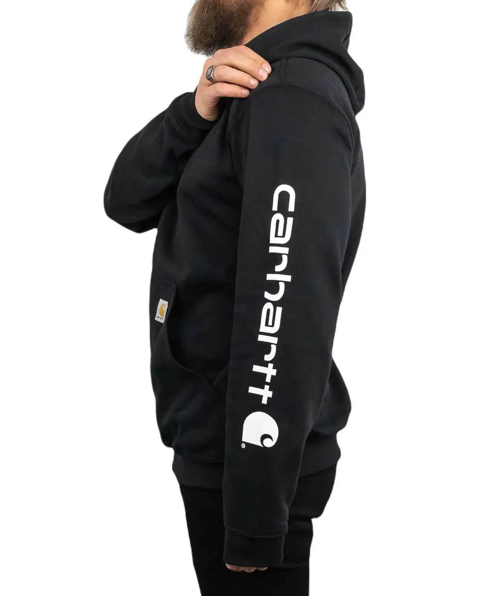 Carhartt - Sleeve logo Hood - Svart - Image 2