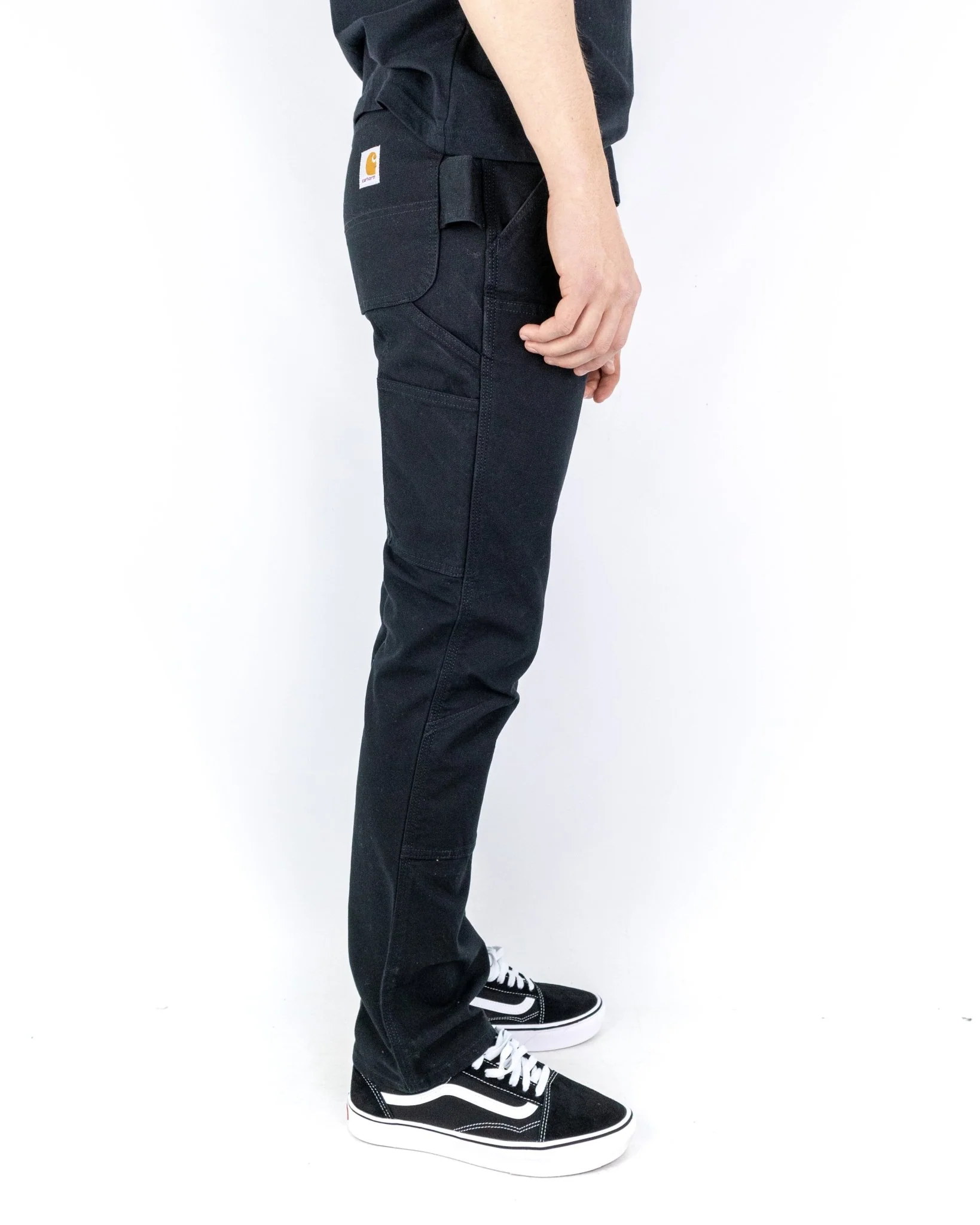 Carhartt Workwear - Canvasbyxor - Stretch Duck Double Front - Svart - Image 3