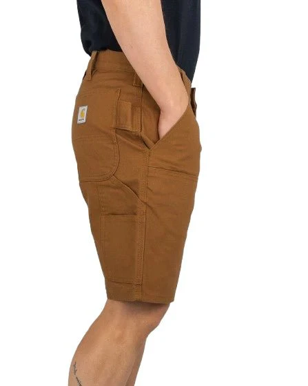 Carhartt - Stretch Duck Double Front Carpenter Shorts - Canvas Shorts - Brun - Image 2