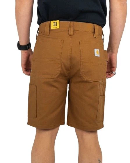 Carhartt - Stretch Duck Double Front Carpenter Shorts - Canvas Shorts - Brun - Image 4