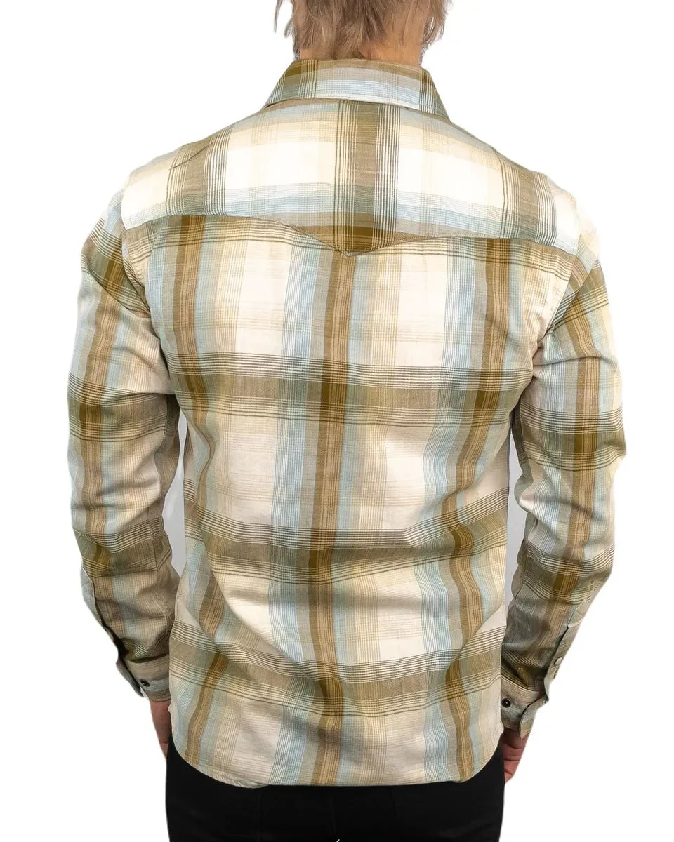 Carhartt - Twillskjorta - Plaid Snap - Khaki - Image 3