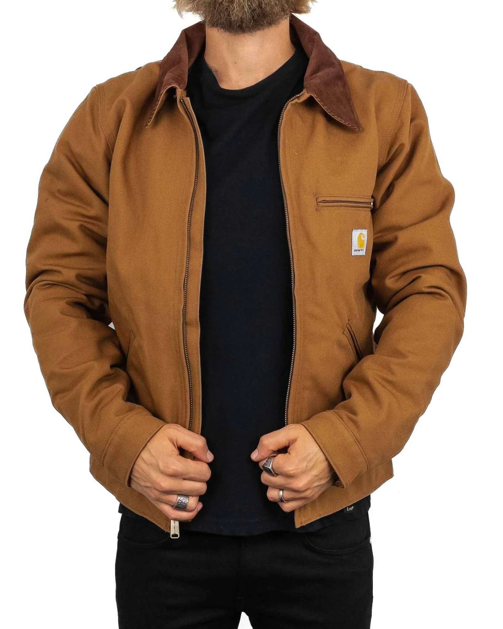 Carhartt Workwear - Detroit Jacka - Duck Detroit - Brun - Image 7