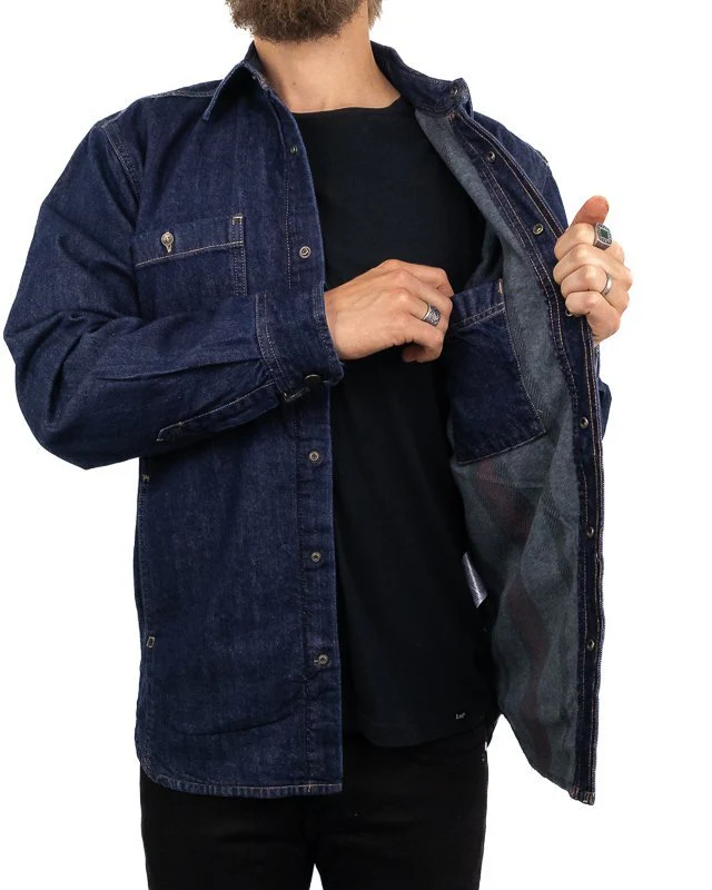 Carhartt Workwear - Jeansskjorta Fodrad - Blå - Image 6