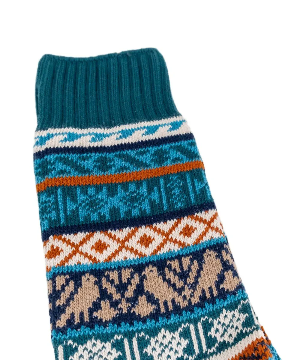 Comfysocks - Boi - Blå orange - Mönstrade stumpor - Image 3
