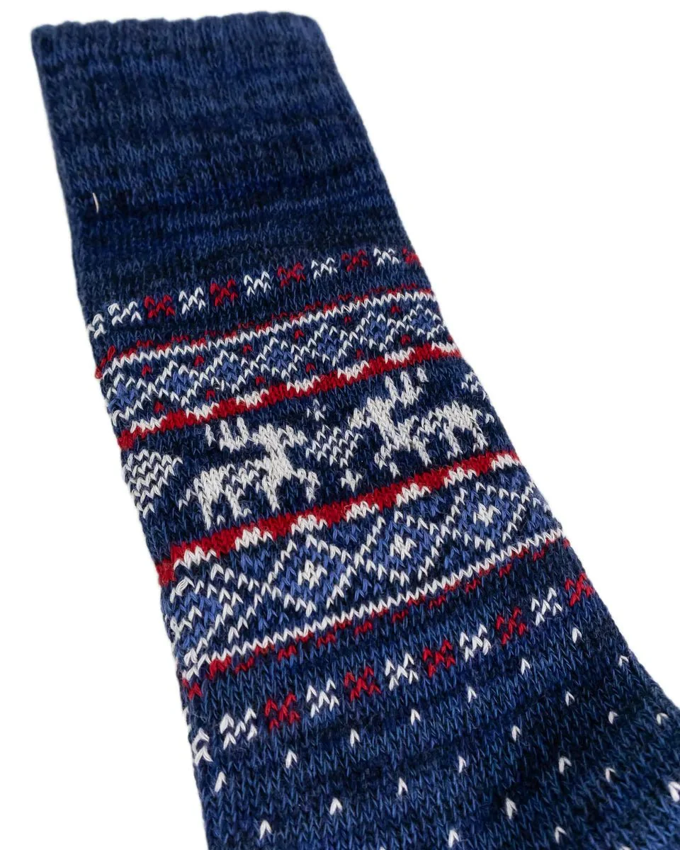 Comfysocks - Oh Deer - Navy - Mönstrade stumpor - Image 3