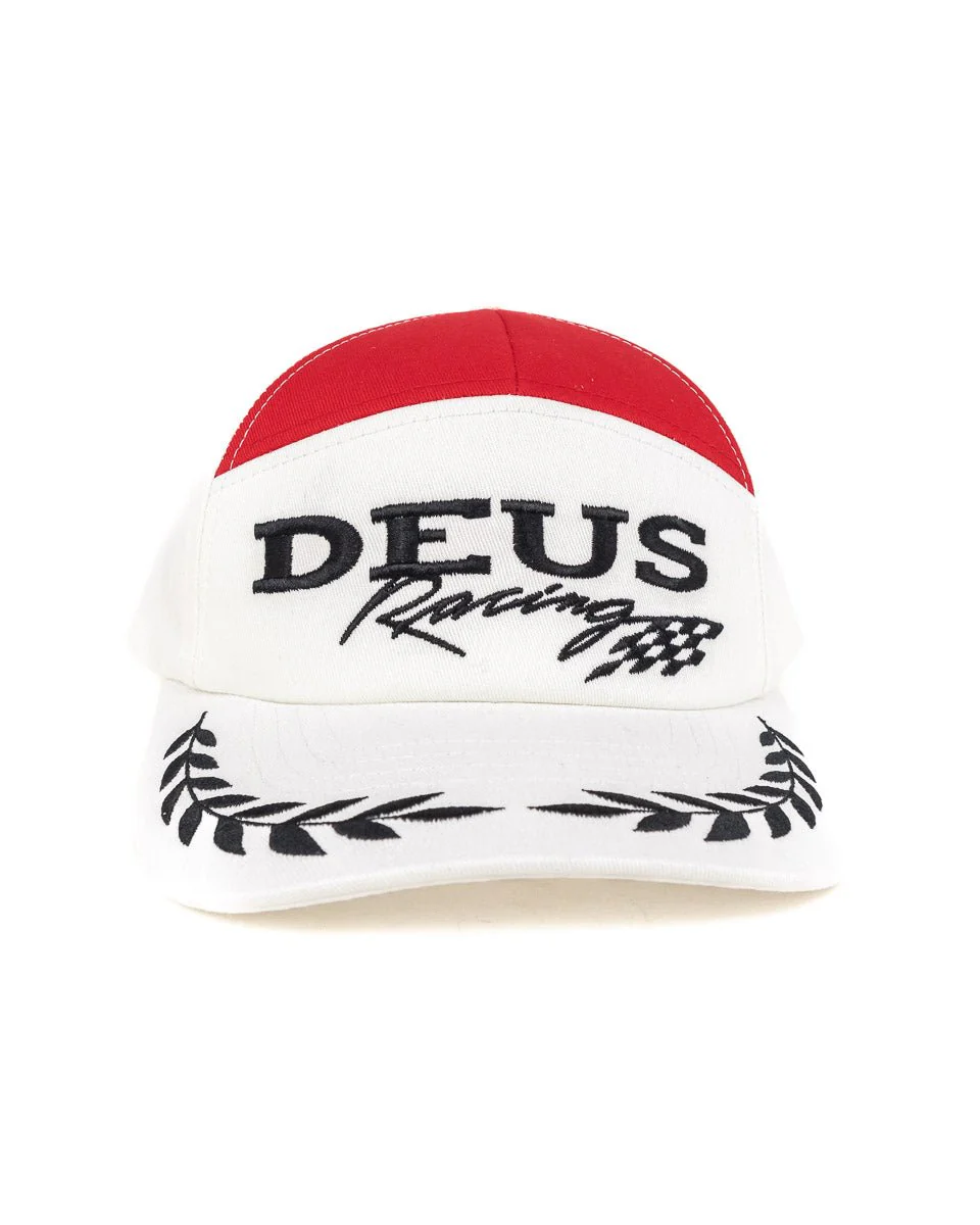 Deus Ex Machina - Racingkeps Vit/Röd - Flagstuff - Image 3