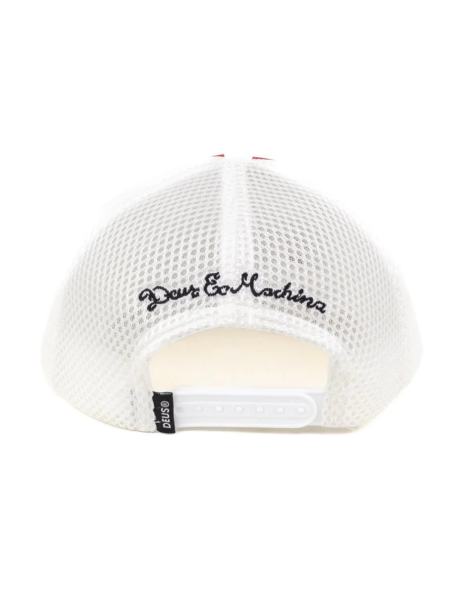 Deus Ex Machina - Racingkeps Vit/Röd - Flagstuff - Image 5