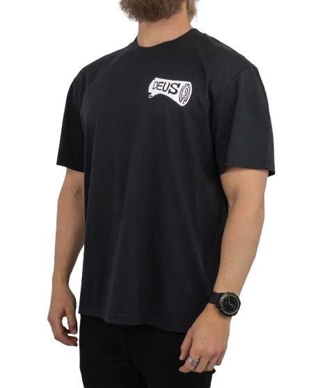 Deus Ex Machina - T-Shirt med Ryggtryck - Log Print - Svart - Image 3