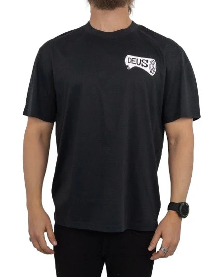 Deus Ex Machina - T-Shirt med Ryggtryck - Log Print - Svart - Image 4