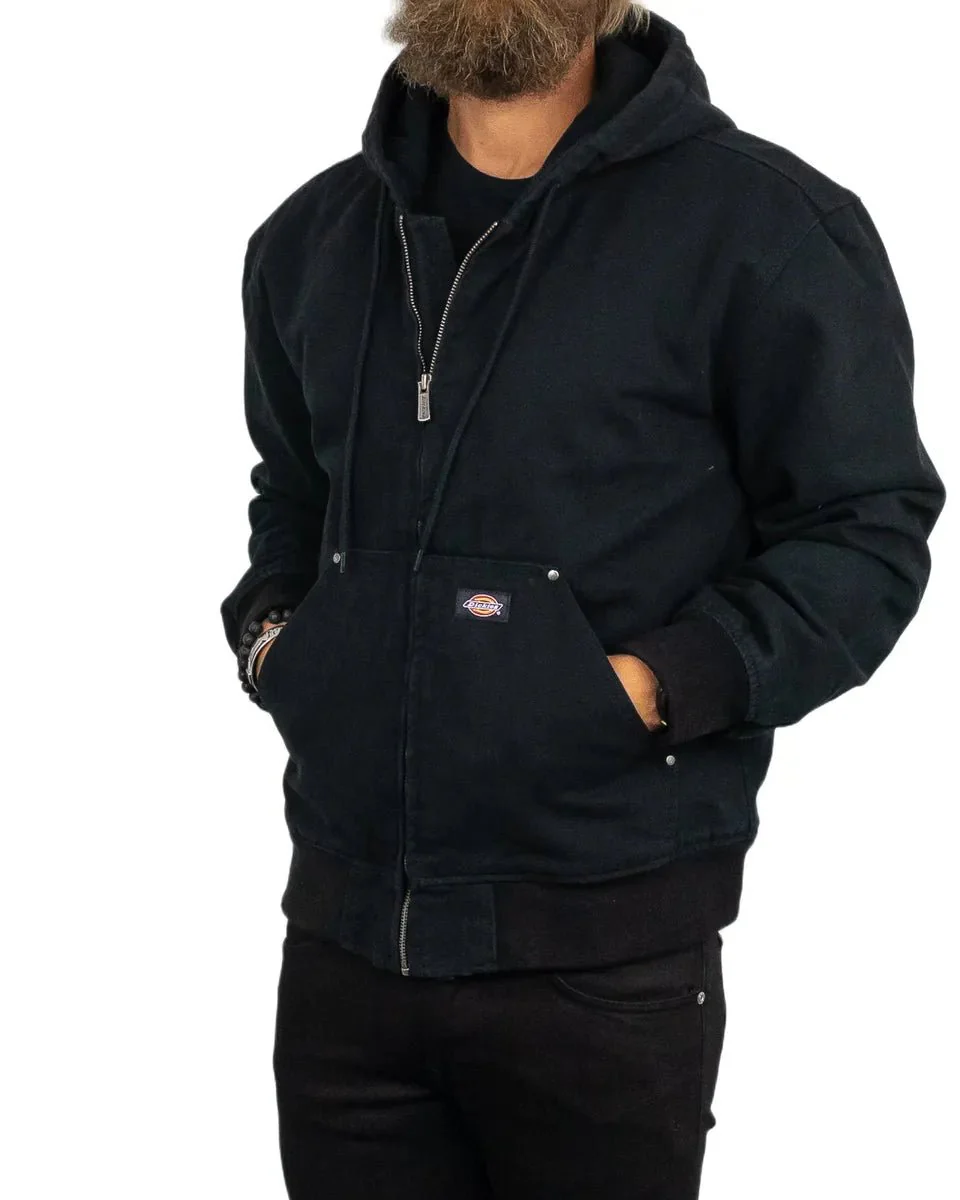 Dickies - Canvas Jacka med Luva - Hilham - Svart - Image 4