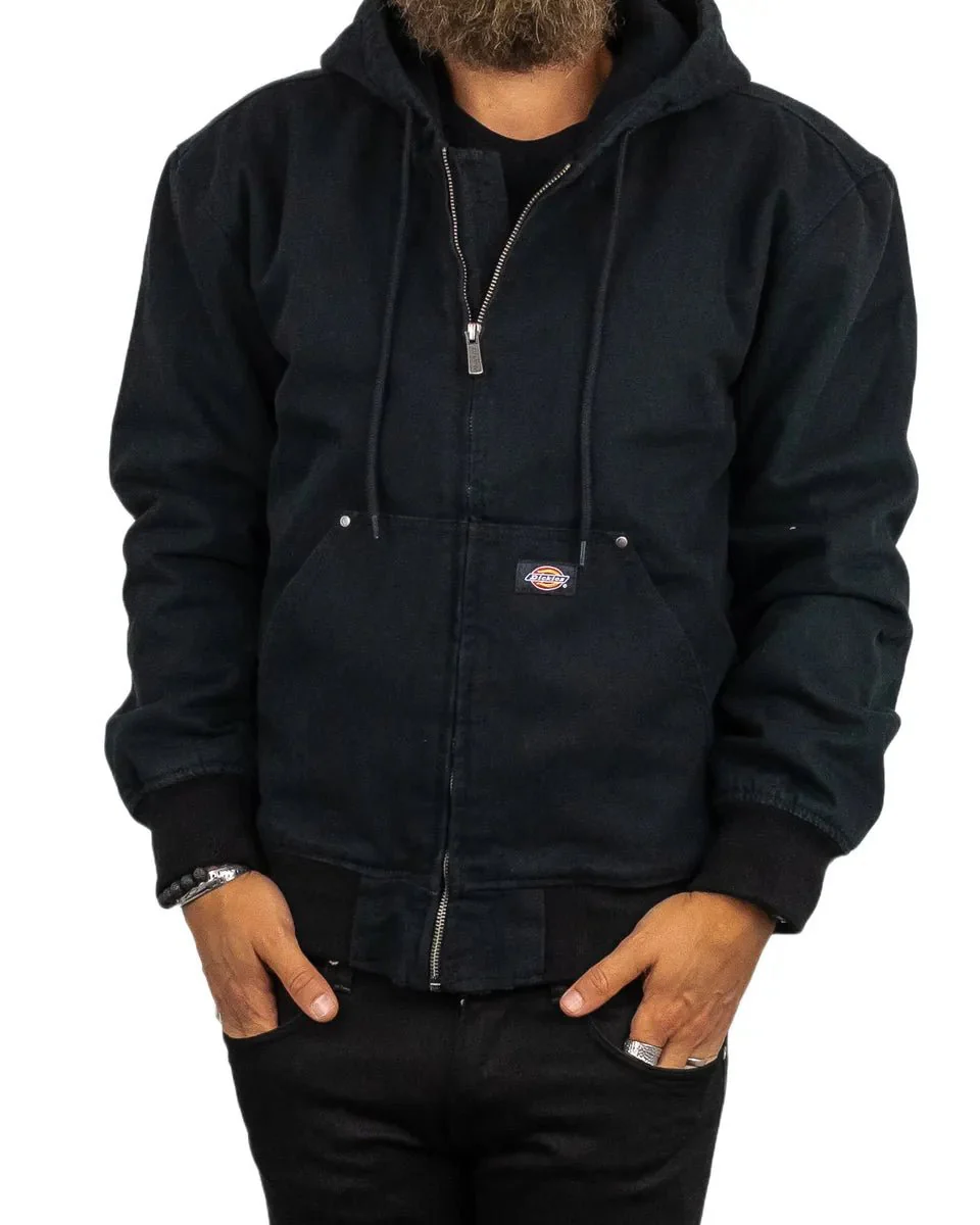 Dickies - Canvas Jacka med Luva - Hilham - Svart - Image 5