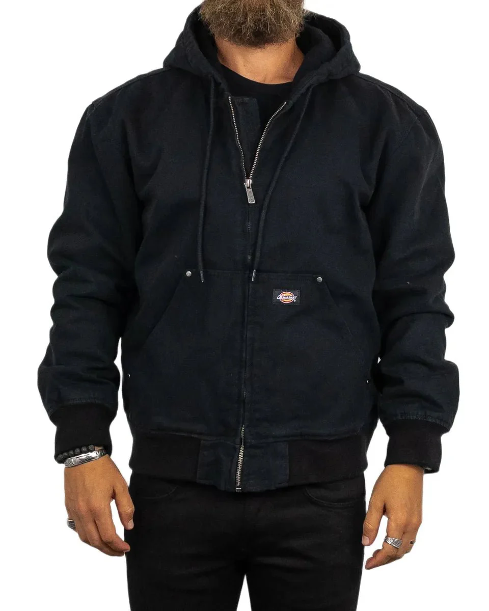Dickies - Canvas Jacka med Luva - Hilham - Svart - Image 6