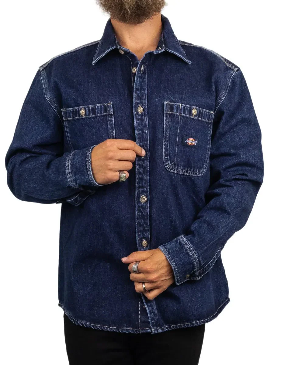 Dickies - Denimskjorta - Mechanic Shirt - Blå - Image 2