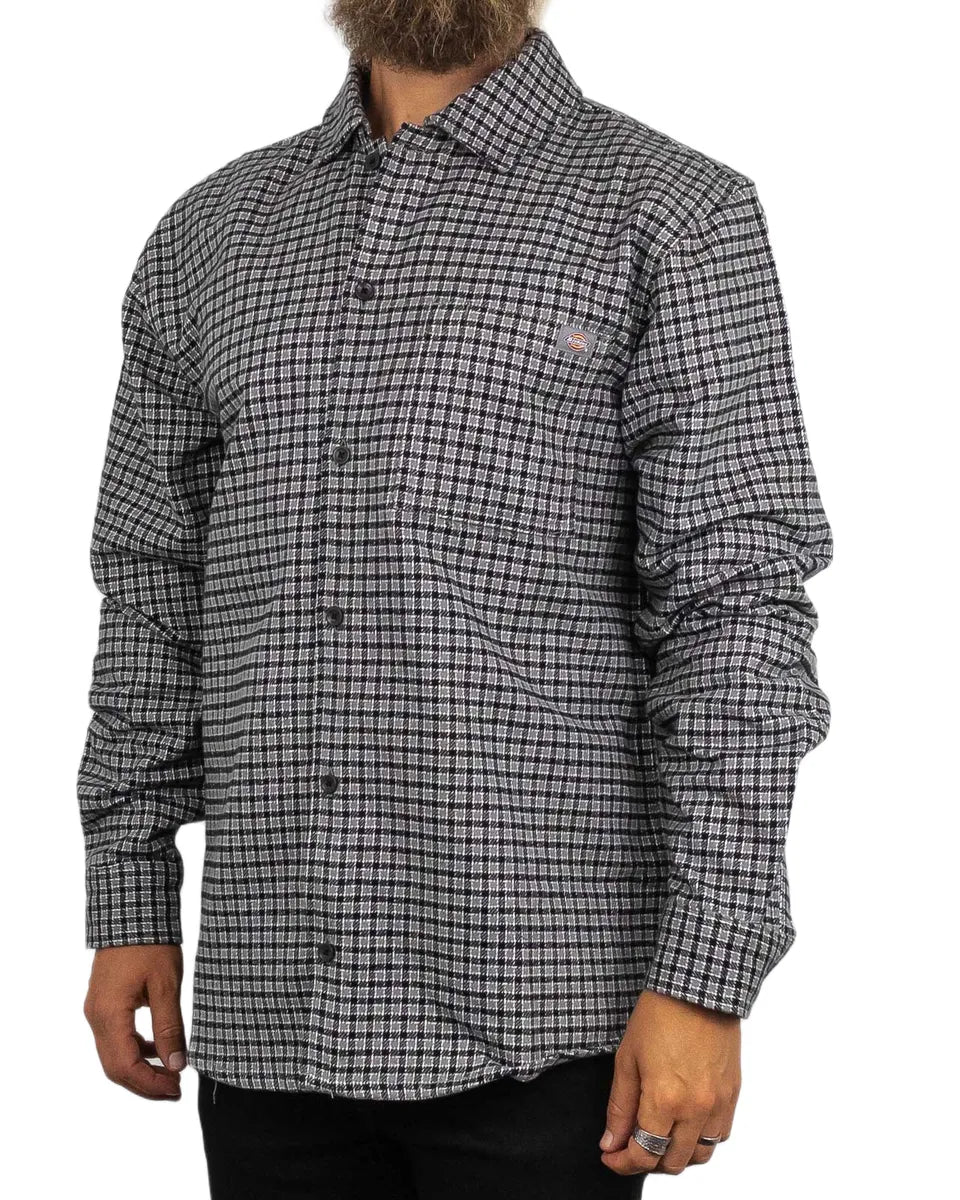 Dickies - Flanell Skjorta Rutig - Hendersonville - Grå - Image 4