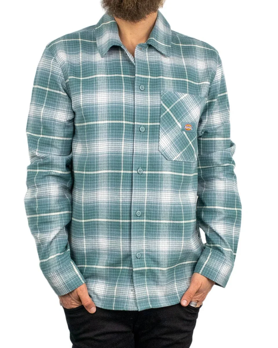 Dickies - FlanellSkjorta - Forest Check - Blå - Image 4