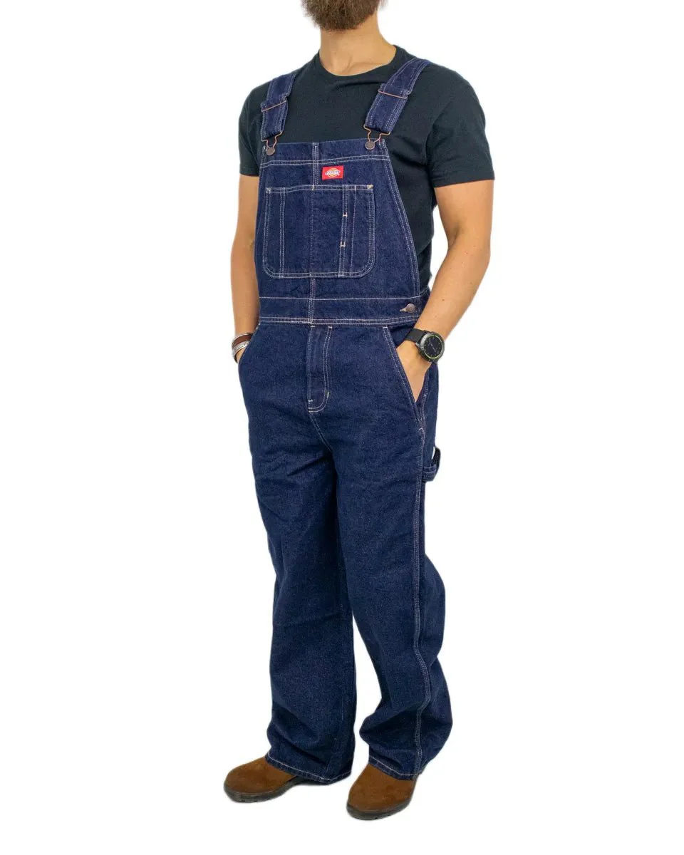 Dickies - Hängslebyxor Denim - Loose Fit - Rinsed Blå - Image 3