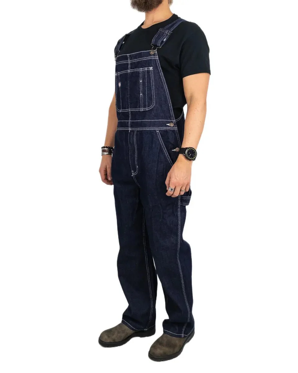 Dickies - Hängslebyxor Denim - Rinsed Blå - Image 2