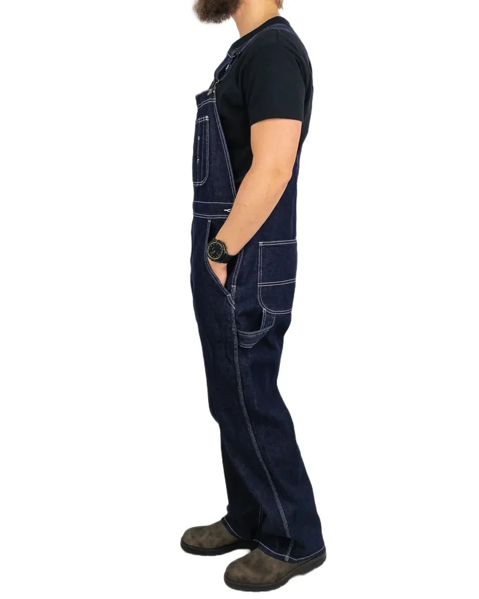 Dickies - Hängslebyxor Denim - Rinsed Blå - Image 3