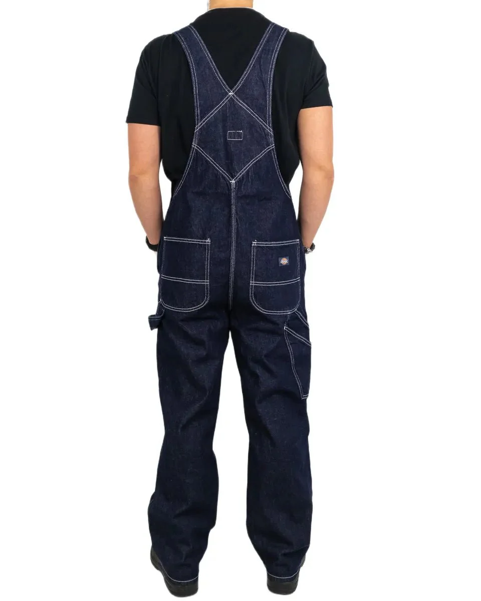 Dickies - Hängslebyxor Denim - Rinsed Blå - Image 4