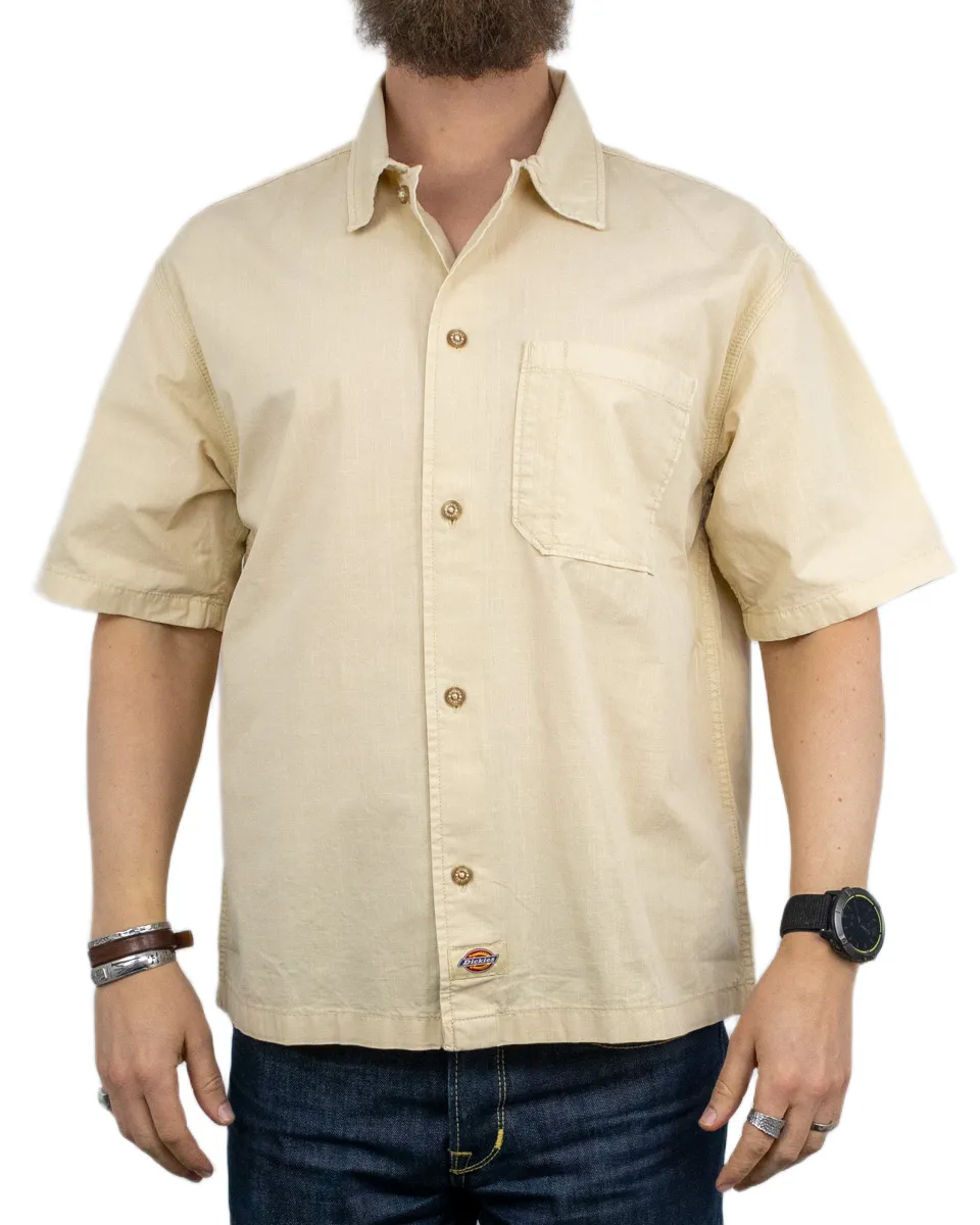 Dickies - Kortärmad Skjorta med Ryggtryck - Vernal - Beige