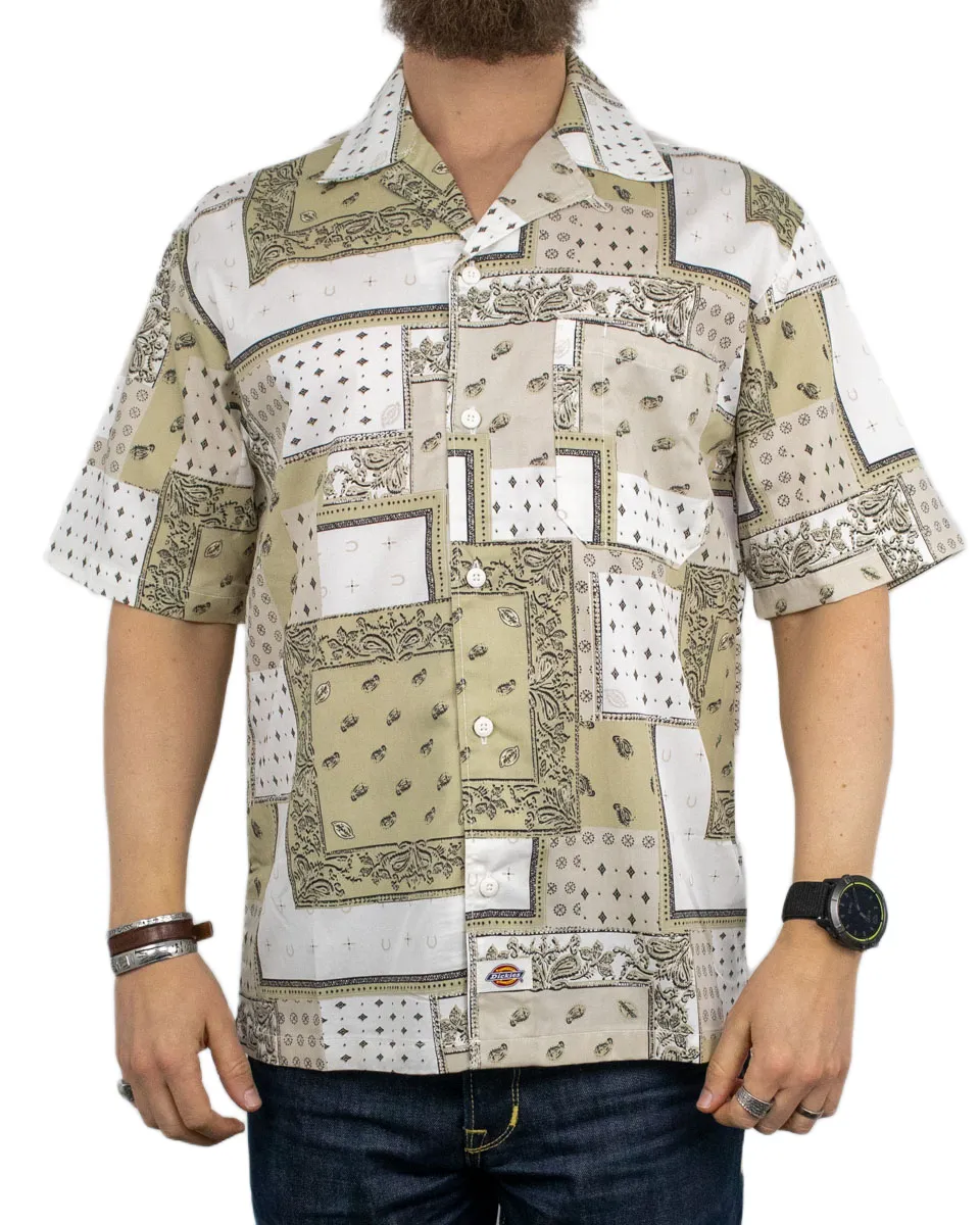 Dickies - Kortärmad Skjorta Mönstrad - Glandorf - Beige - Image 2