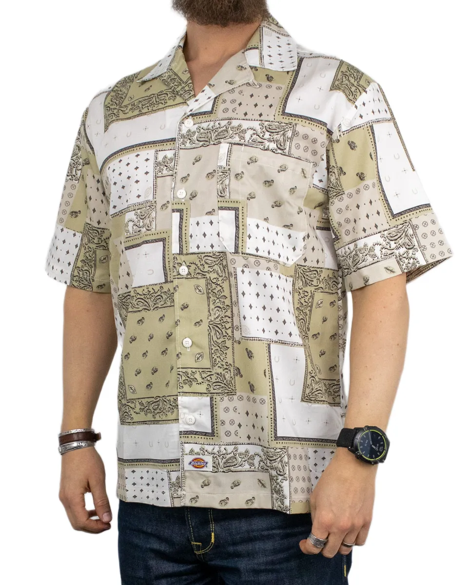 Dickies - Kortärmad Skjorta Mönstrad - Glandorf - Beige - Image 3