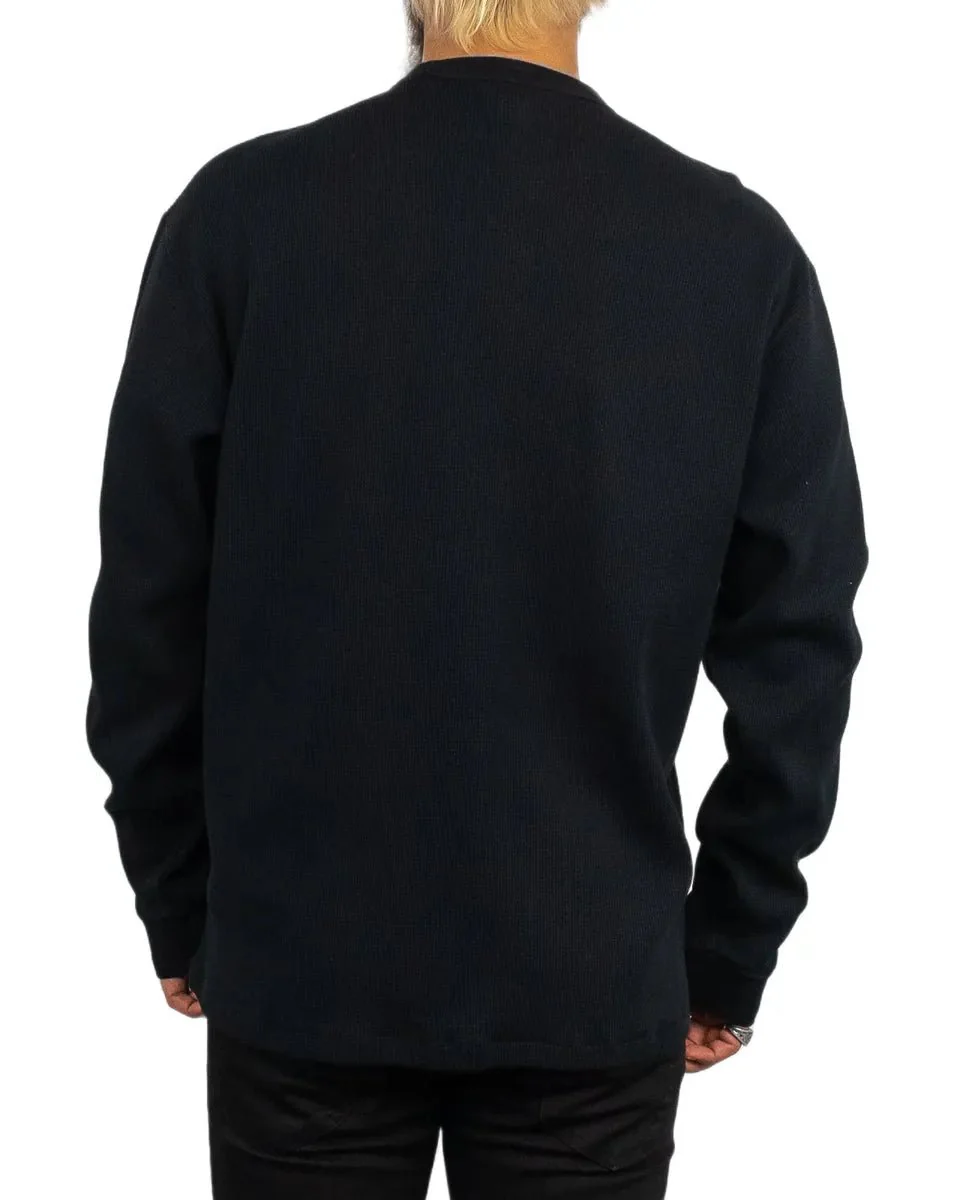 Dickies - Långärmad T-Shirt - Våfflad - Svart - Image 5